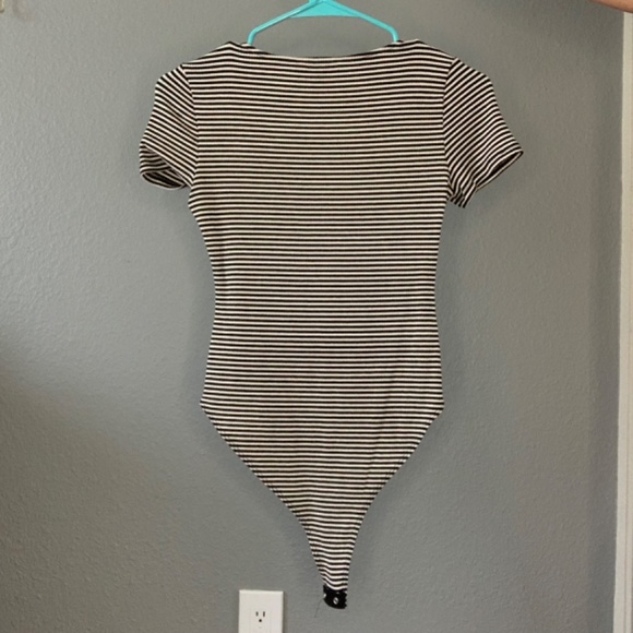 Black and white striped bodysuit - Picture 5 of 8